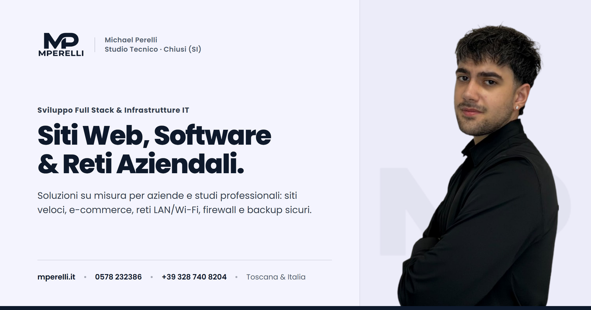Michael Perelli | Full Stack Software Developer & Consulente Digitale